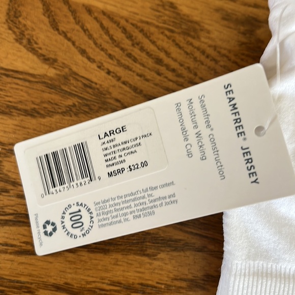 Jockey Seamfree Jersey Sports Bra Size L - Picture 4 of 6